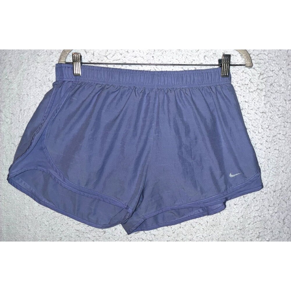 Nike Dri-FIT Women Blue Athletic Tempo Running Shorts XL Drawstring Pocket Lined